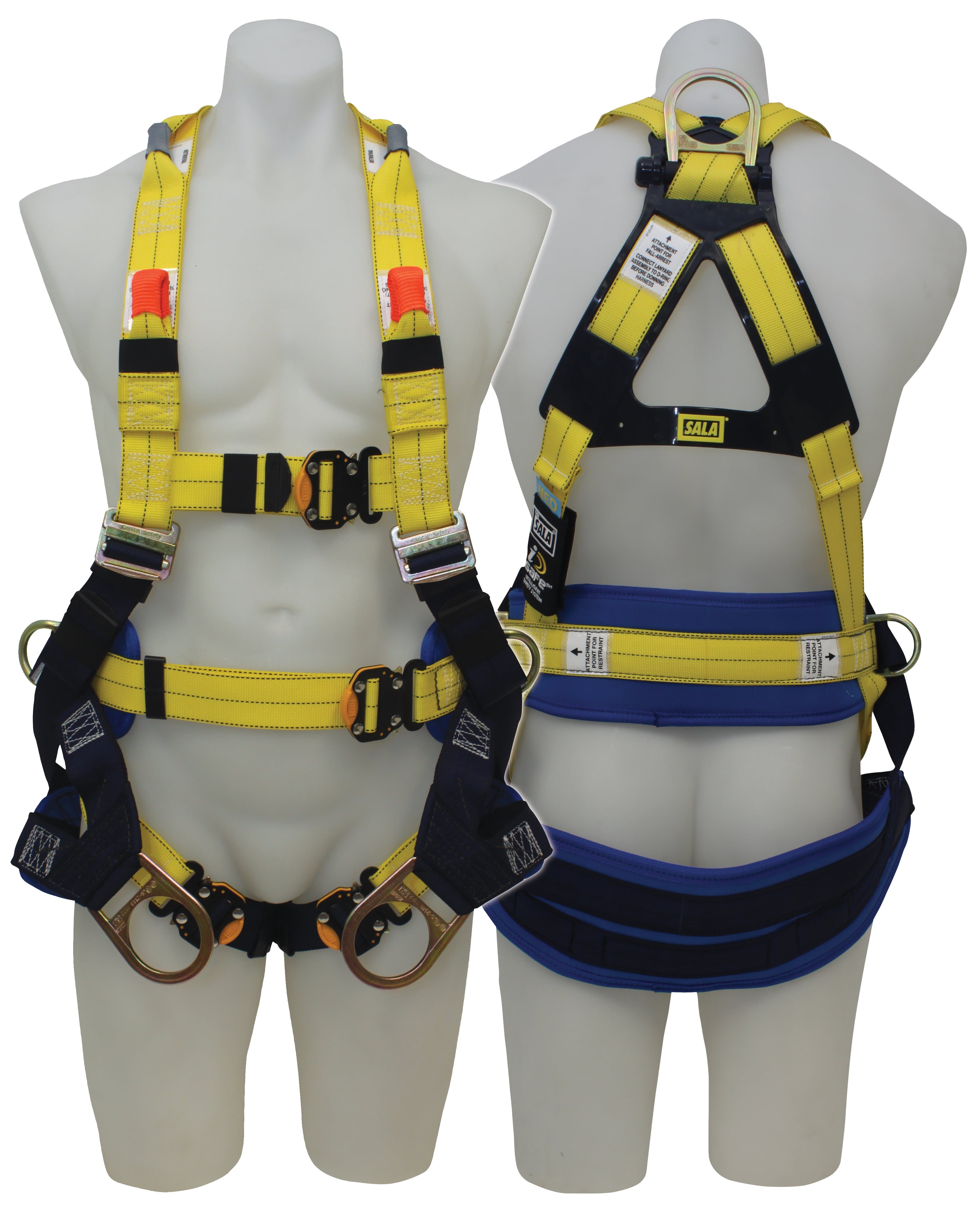 3M™ DBI-SALA® Delta™ Tower Workers Harness 853L0018, Yellow, Large, 1 EA/Case