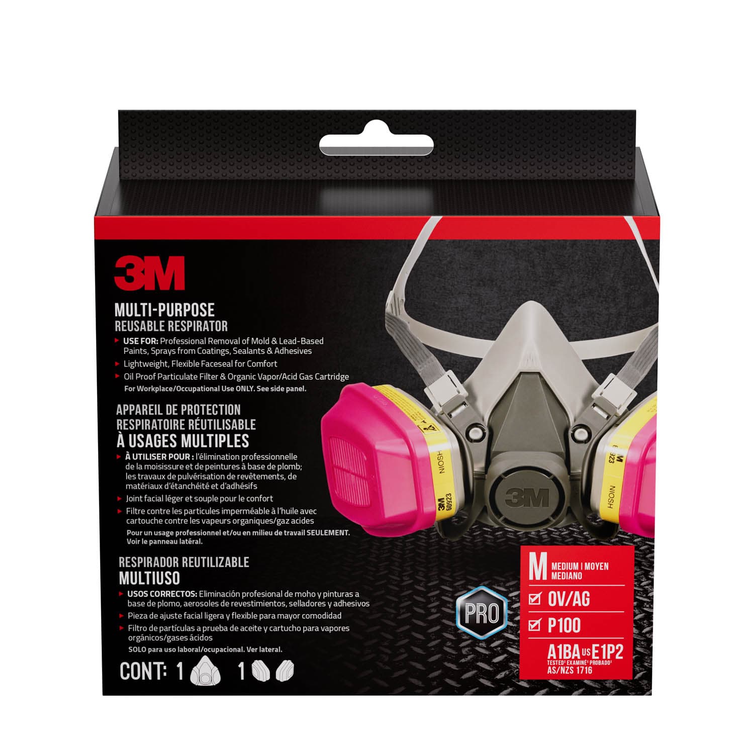 3M Performance Multi-Purpose Respirator 62023P1-DC, 1 each/pack_7