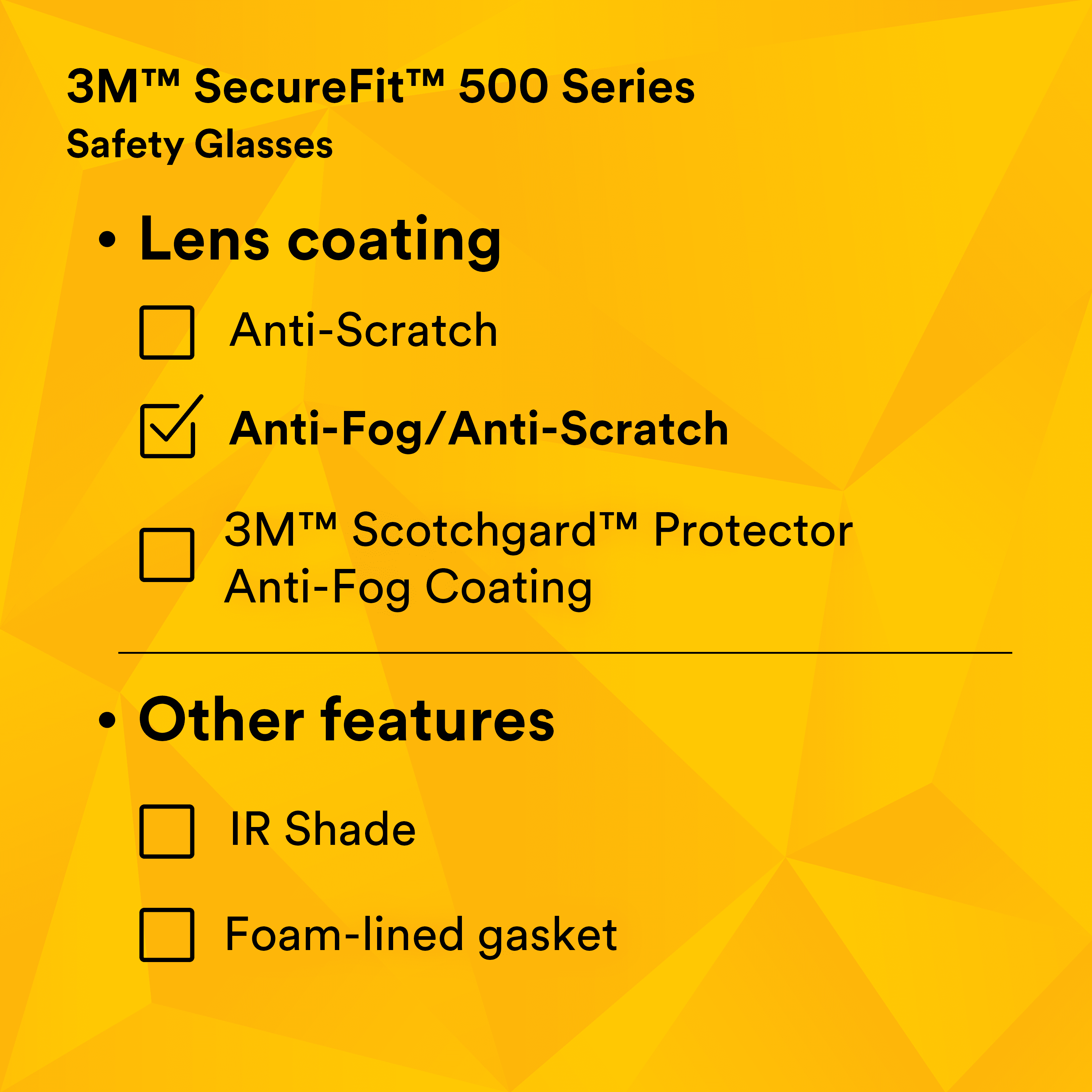 3M SecureFit 500 Series SF507AF-BLK, Black, IO Gray Anti-Fog/Anti- Scratch Lens_11