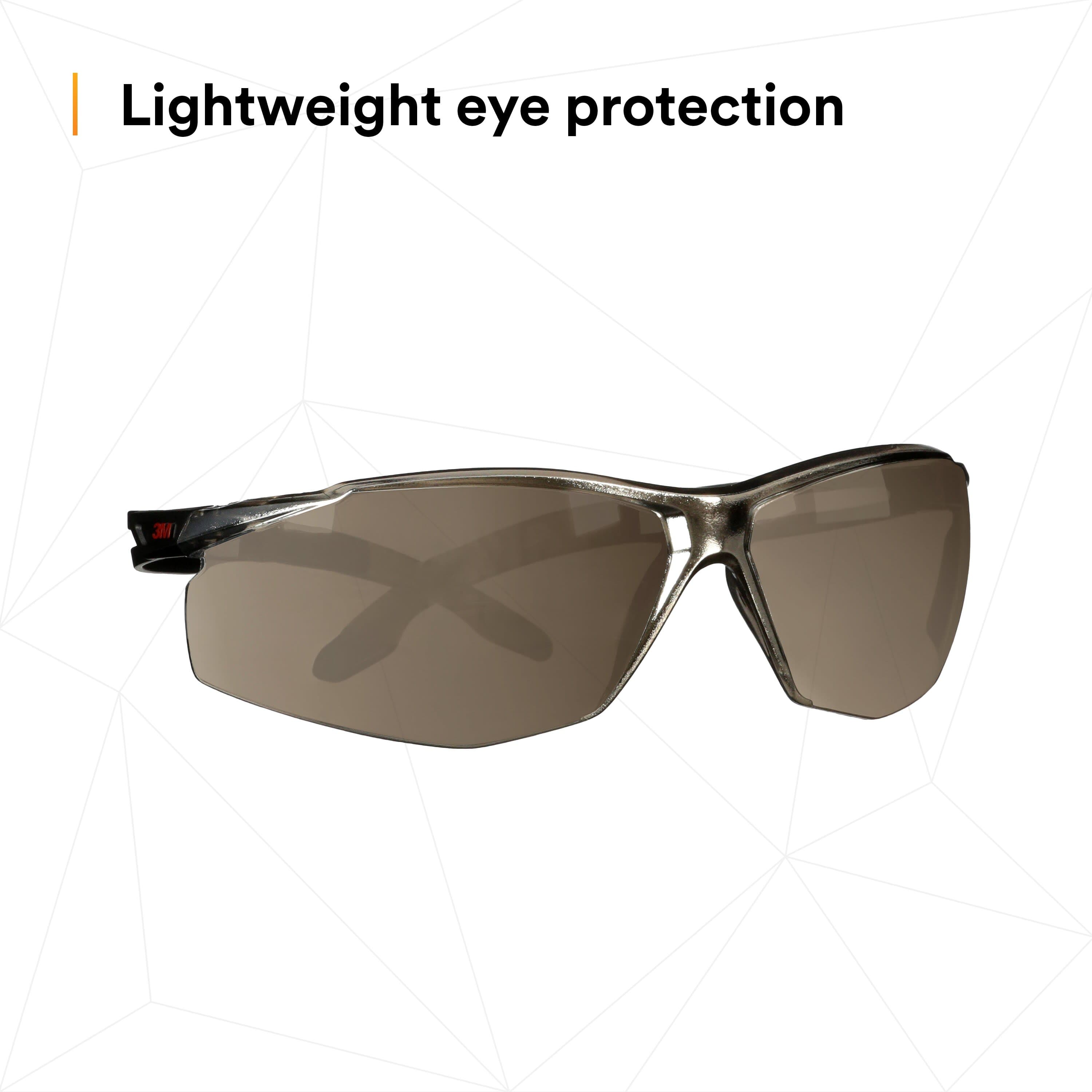 3M SecureFit 100 Series SF103AF-BLK, Black Temples, Amber Anti-Fog/Anti-Scratch Lens_1