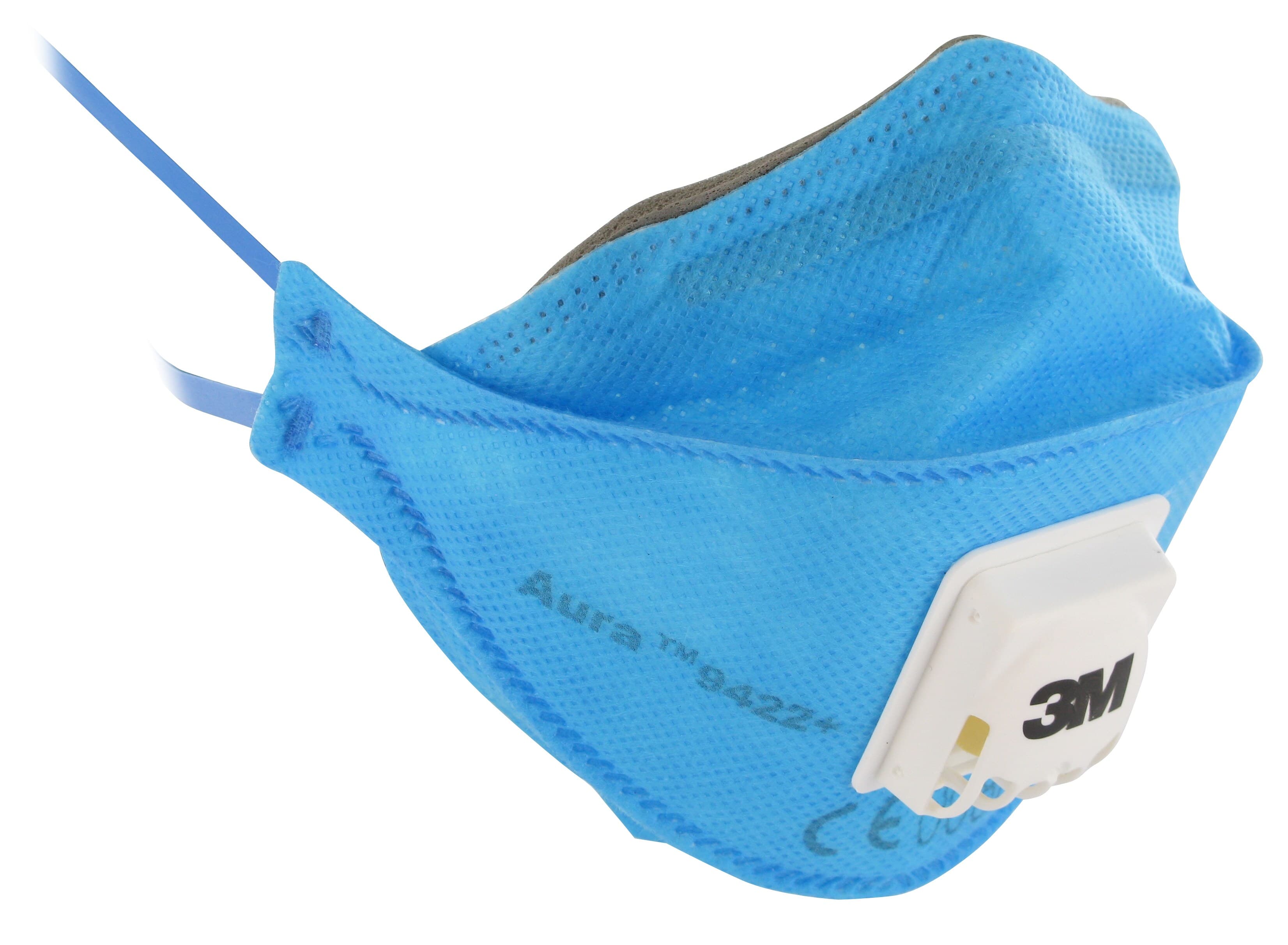 3M™ Aura™ Flat Fold Particulate Respirator 9422+, P2, valved, 10/Box_2