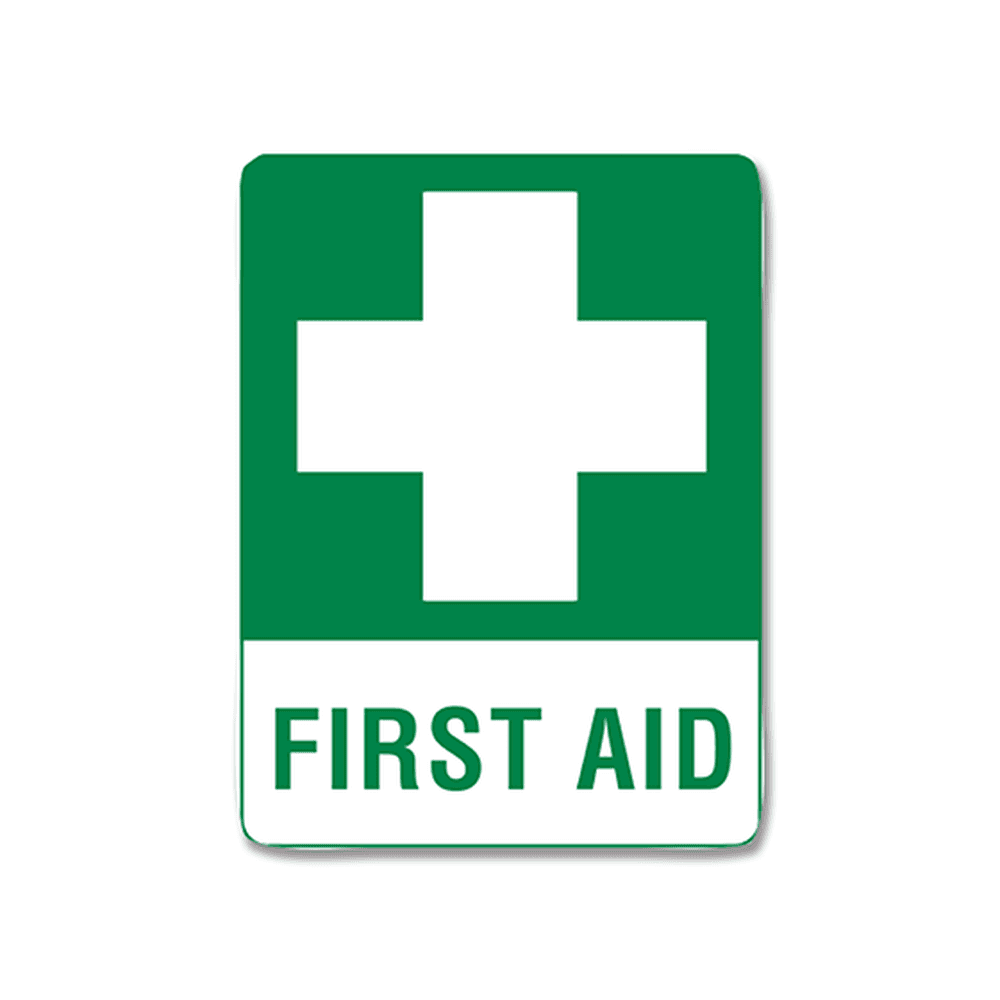 Aero Healthcare Medium Metal First Aid Sign 45 x 30cm