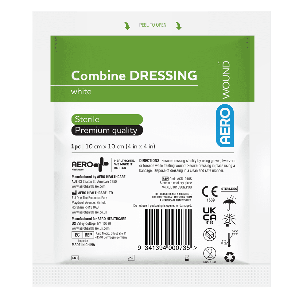 Aero Healthcare AEROWOUND Combine Dressing 10 x 10cm Bag/50