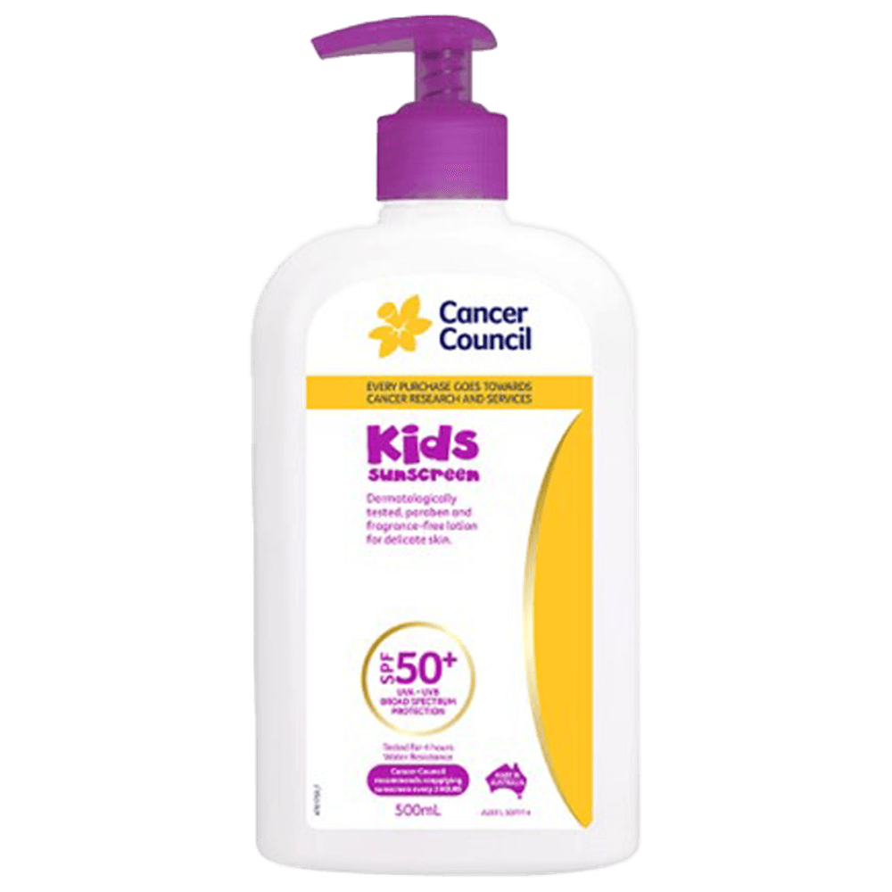 Aero Healthcare CANCER COUNCIL SPF50+ Kids Sunscreen Pump 500mL