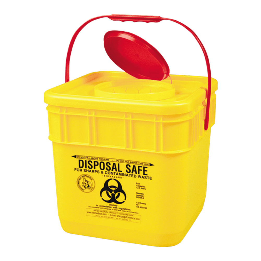 Aero Healthcare AEROHAZARD Sharps Disposal Container 12.5L