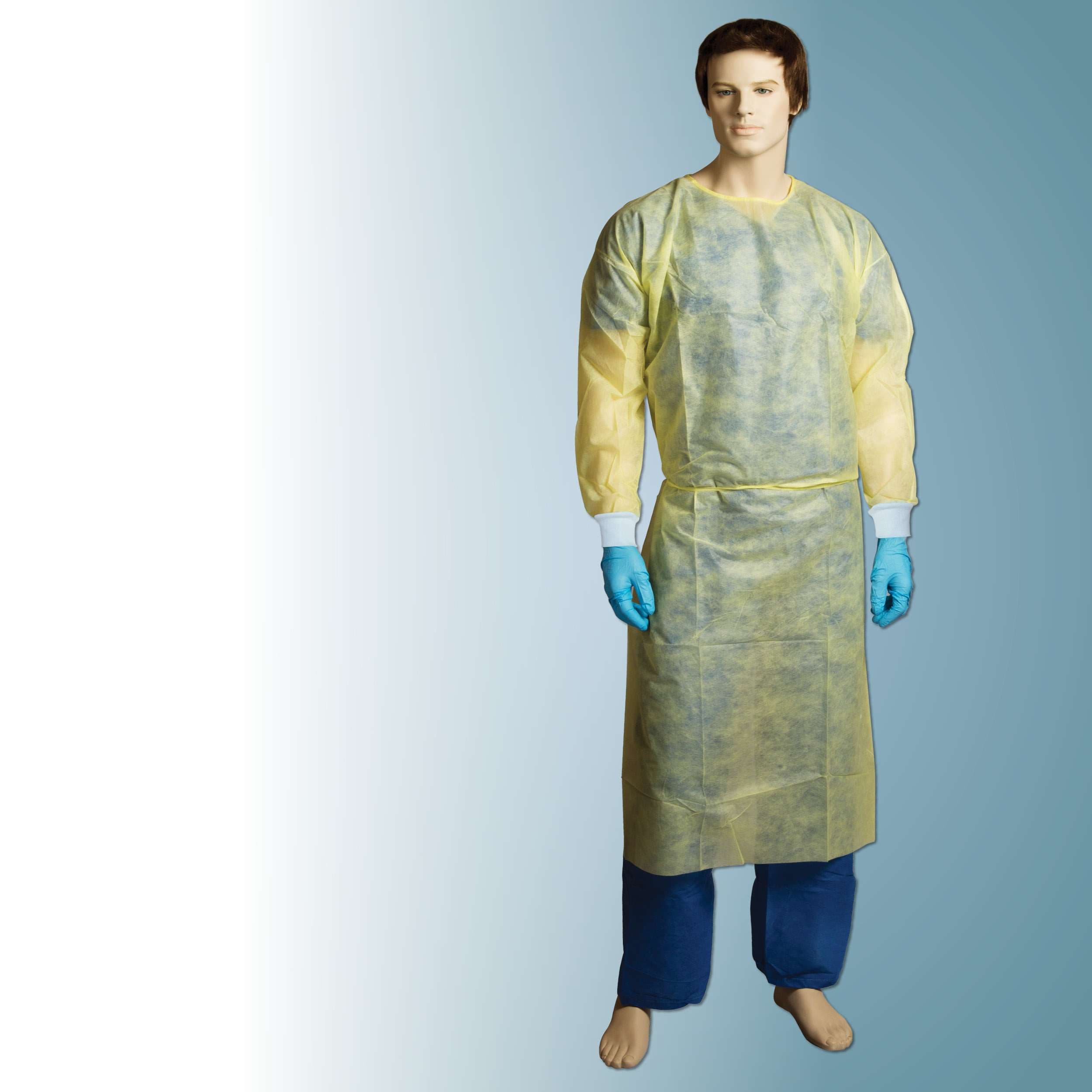 Bastion Polypropylene Isolation Gown - Yellow