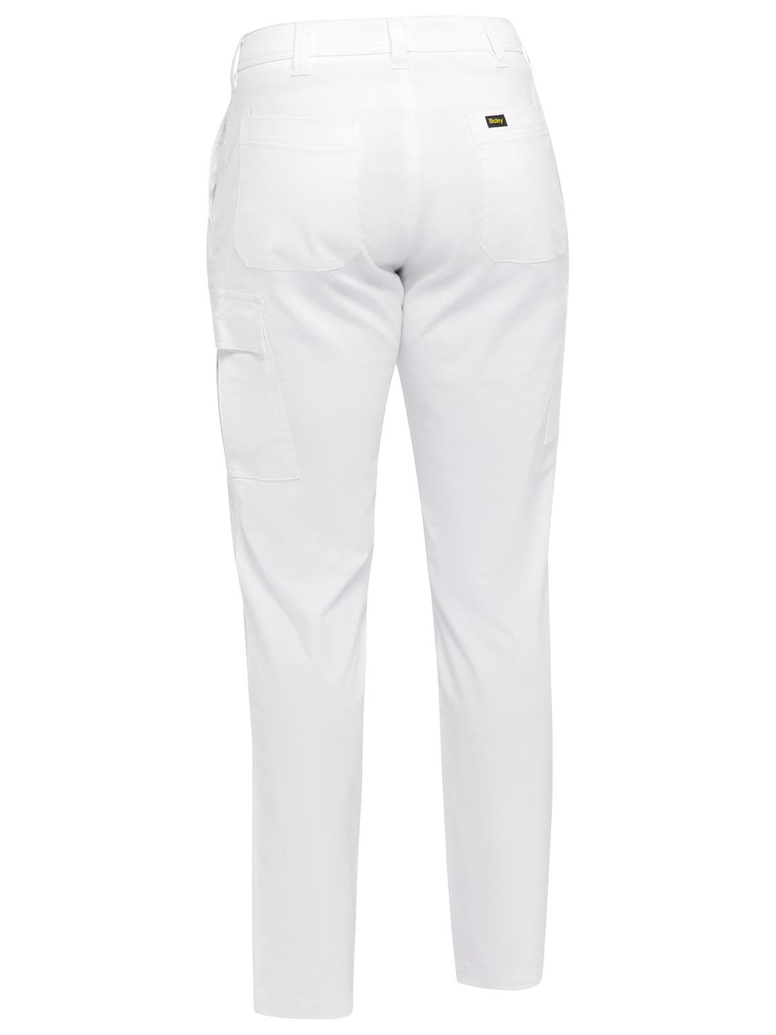 Bisley Stretch Cotton Drill Cargo Pants - White 107 ST_8