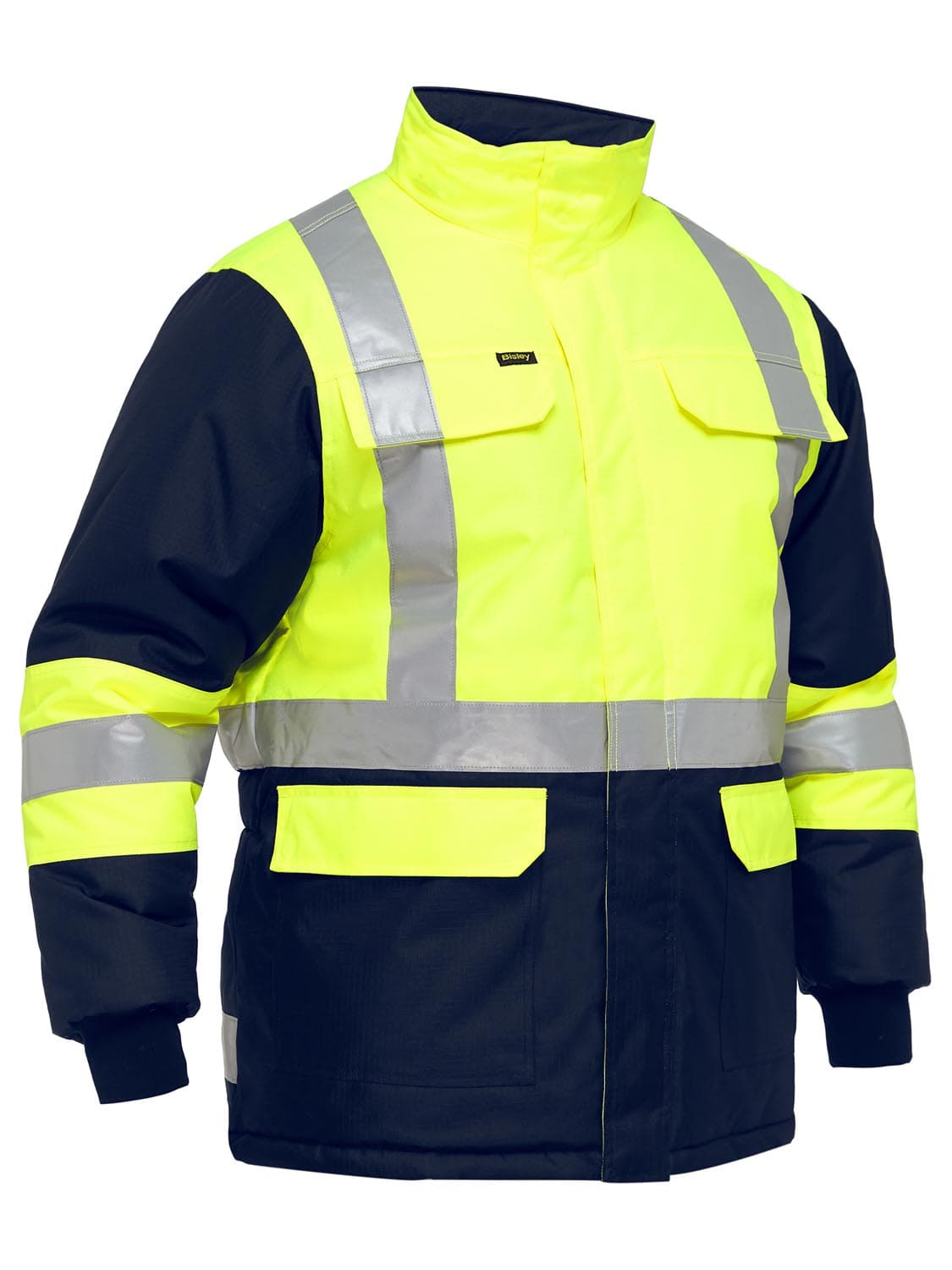 Bisley X Taped Two Tone Hi Vis Freezer Jacket