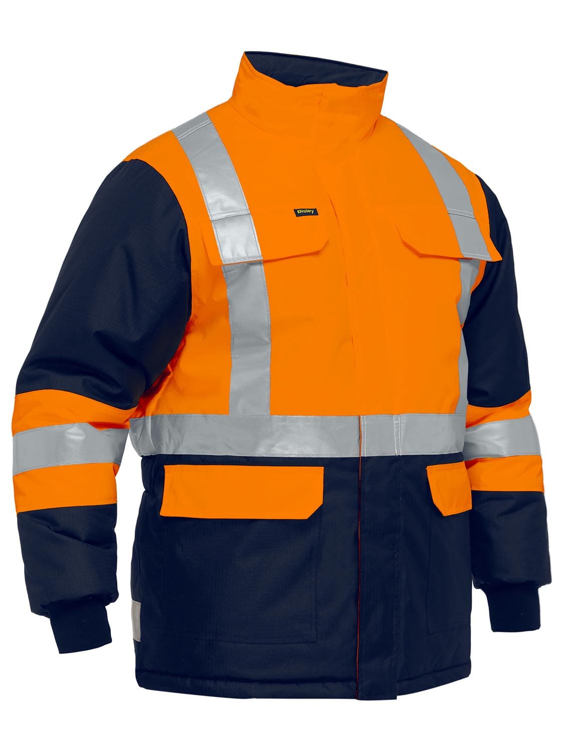 Bisley X Taped Two Tone Hi Vis Freezer Jacket_2