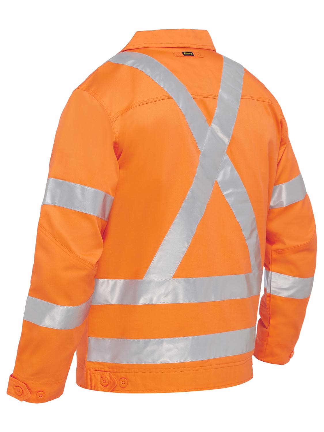 Bisley X Taped Hi Vis Drill Jacket With Liquid Repellent Finish_1