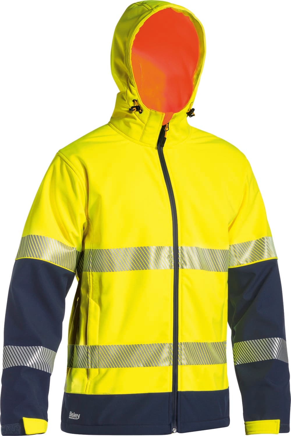 Bisley Taped Hi Vis Ripstop Bonded Fleece Jacket _2