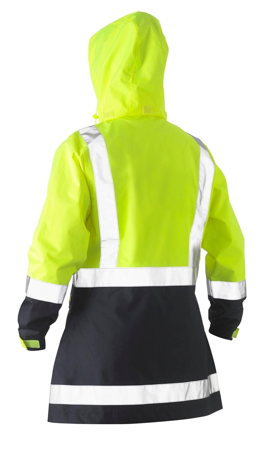 Bisley Women's Taped Hi Vis Recycled Rain Shell Jacket_1