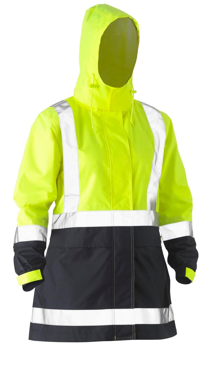 Bisley Women's Taped Hi Vis Recycled Rain Shell Jacket_3