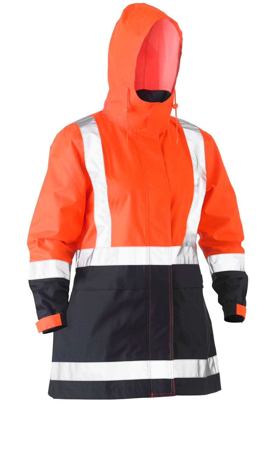 Bisley Women's Taped Hi Vis Recycled Rain Shell Jacket_7