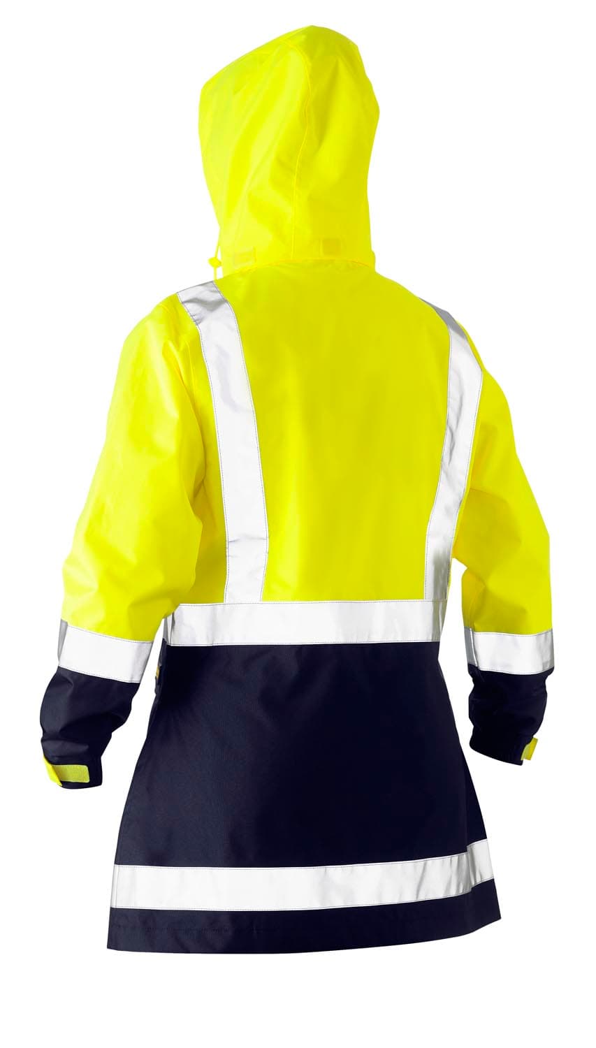 Bisley Women's H Taped Two Tone Hi Vis Rain Jacket_2