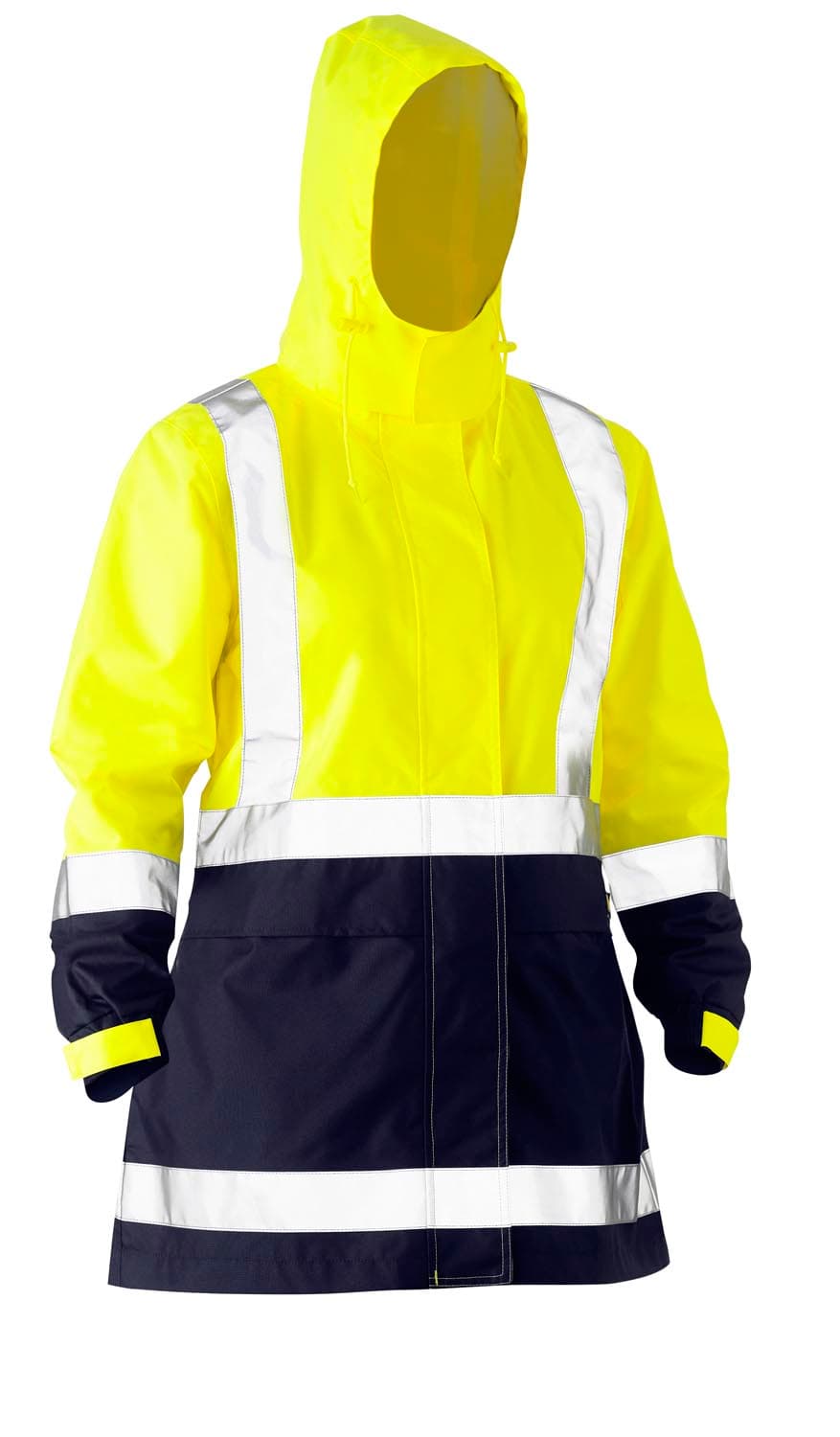 Bisley Women's H Taped Two Tone Hi Vis Rain Jacket_6