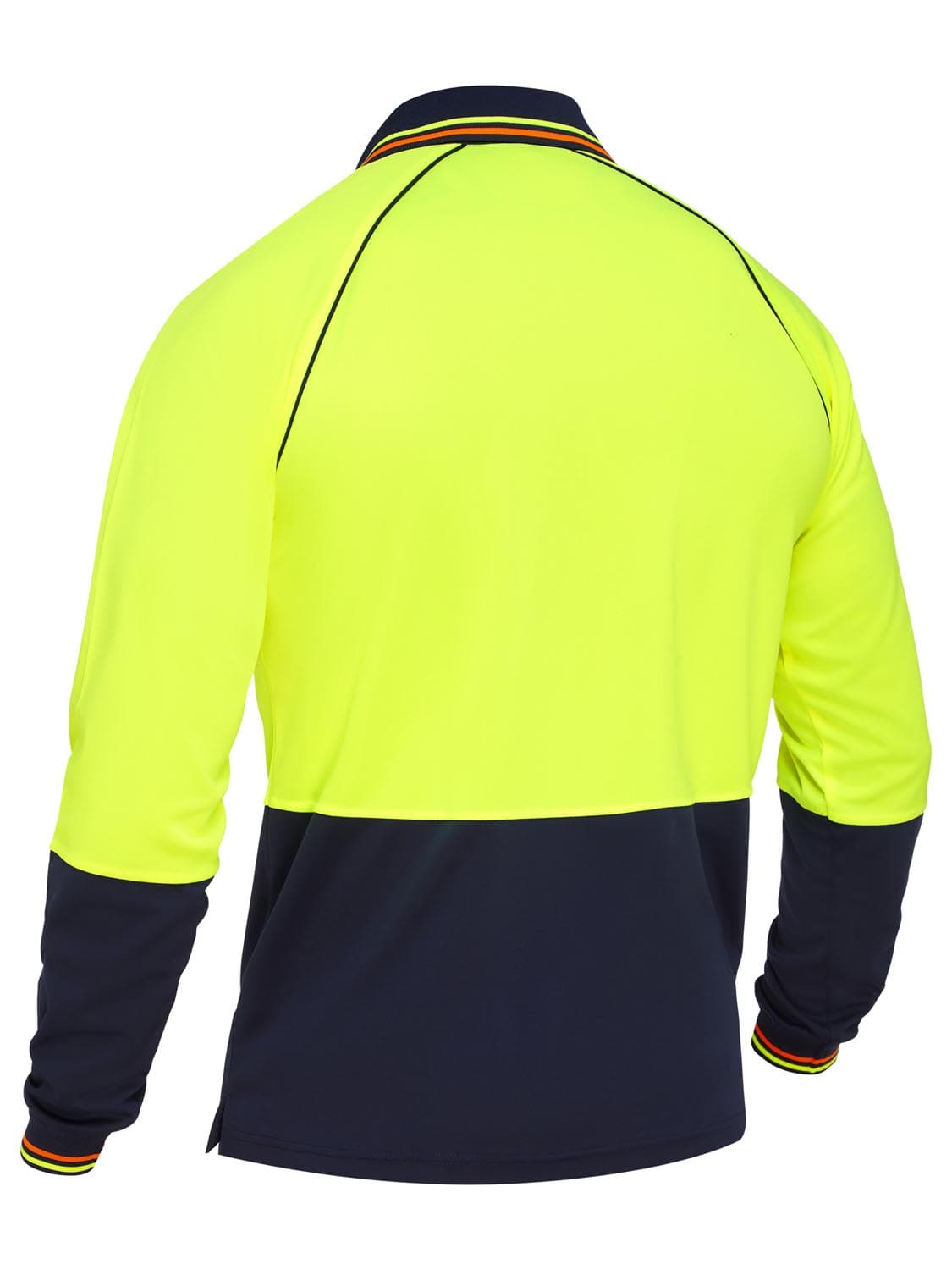 Bisley Bisley Recycle Two Tone Hi Vis Long Sleeve Polo_1