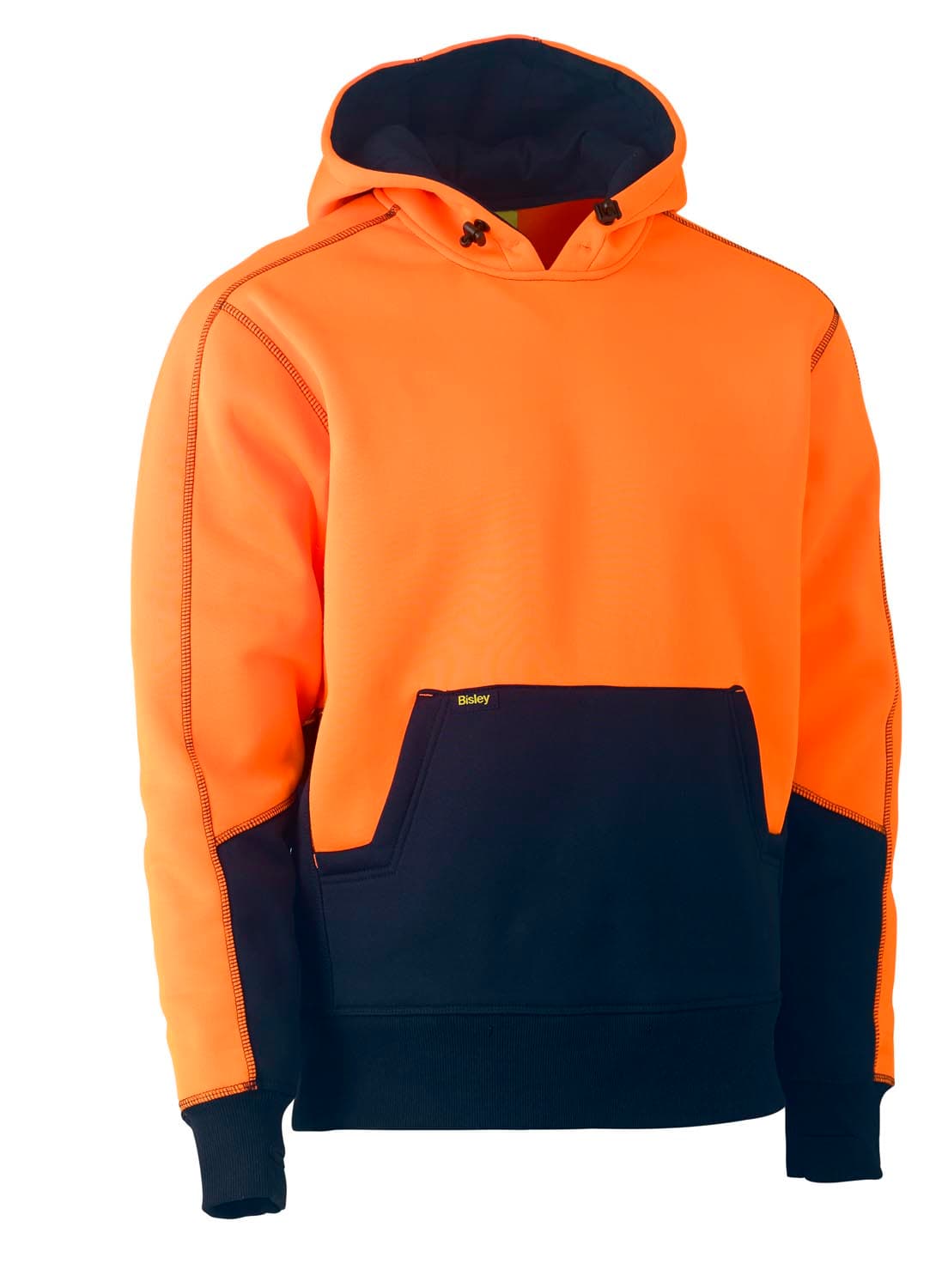 Bisley Hi Vis Fleece Hoodie Pullover_2