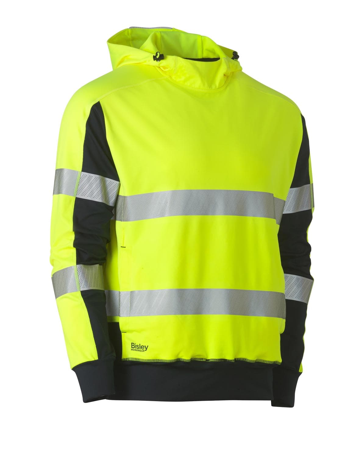 Bisley Taped Two Tone Hi Vis Contrast 4 Way Stretchy Hoodie_1