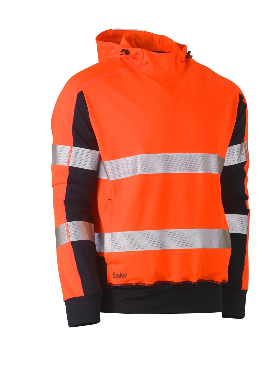 Bisley Taped Two Tone Hi Vis Contrast 4 Way Stretchy Hoodie_5