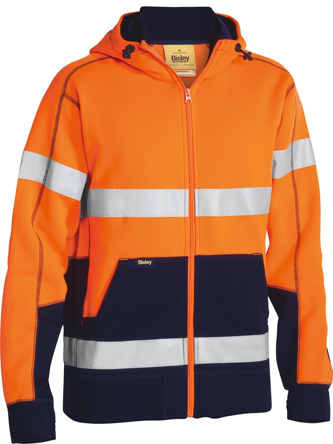 Bisley Taped Hi Vis Fleece Hoodie_2