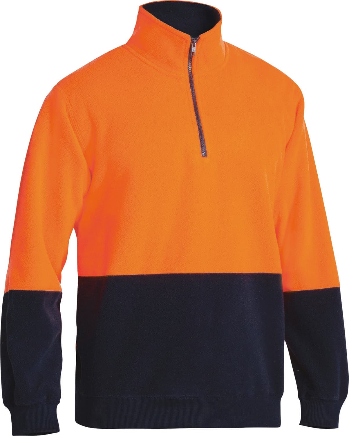 Bisley Hi Vis Polar fleece Zip Pullover _2