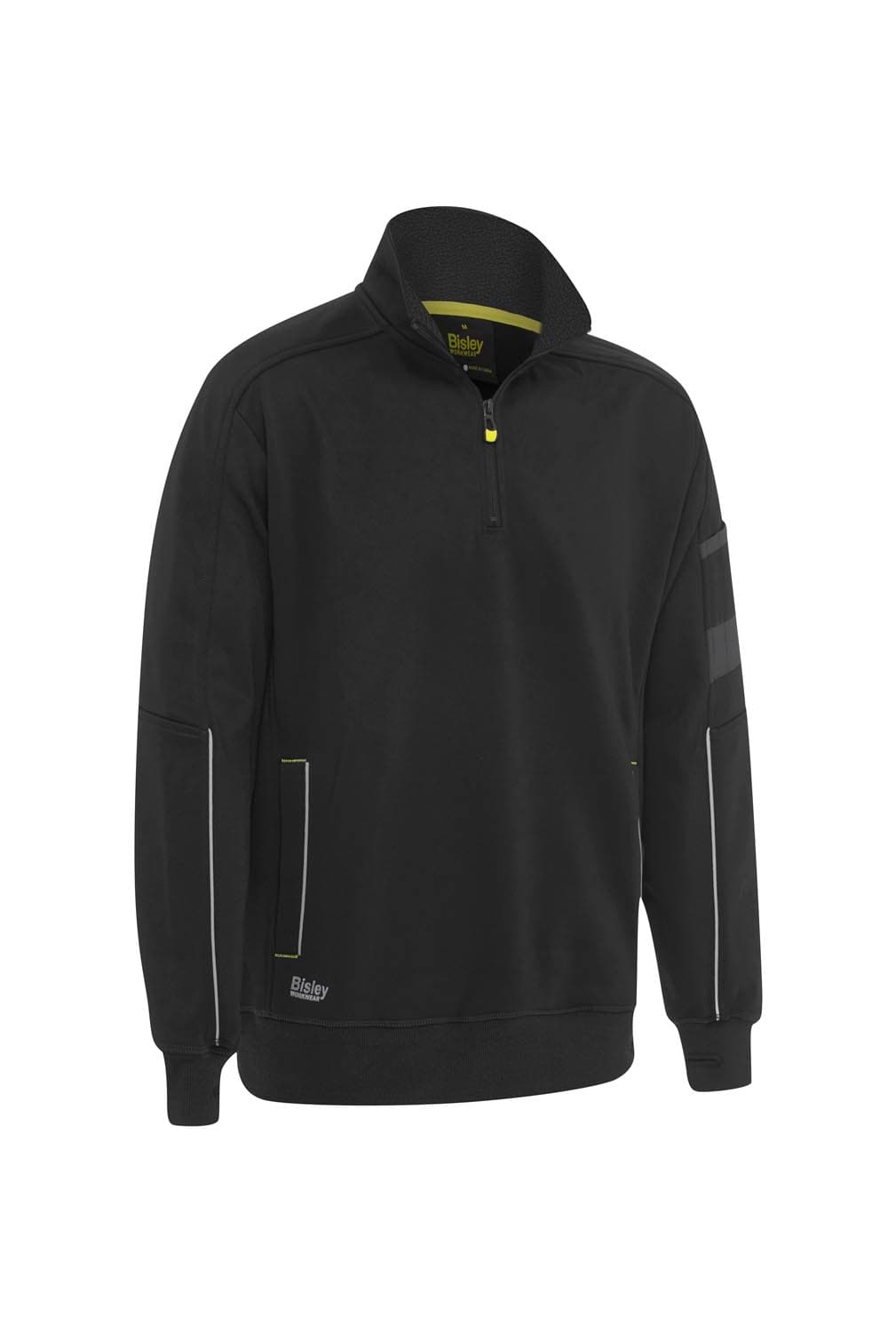 Bisley Work Fleece 1/4 Zip Pullover with Sherpa Lining_3