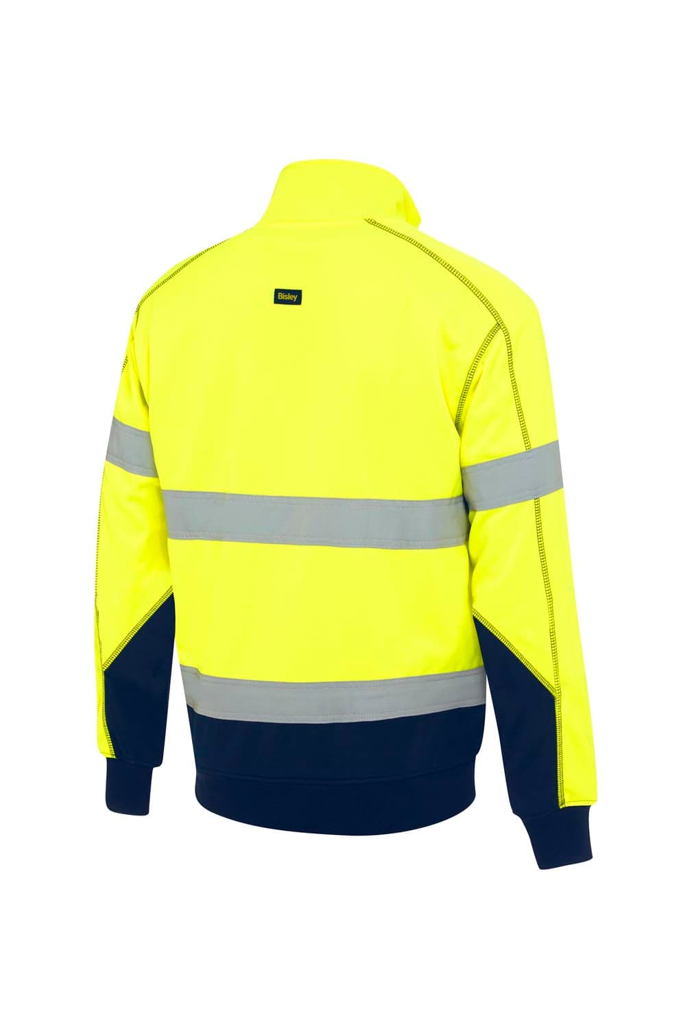 Bisley Taped Hi Vis 1/4 Zip Fleece Pullover with Sherpa Lining_4