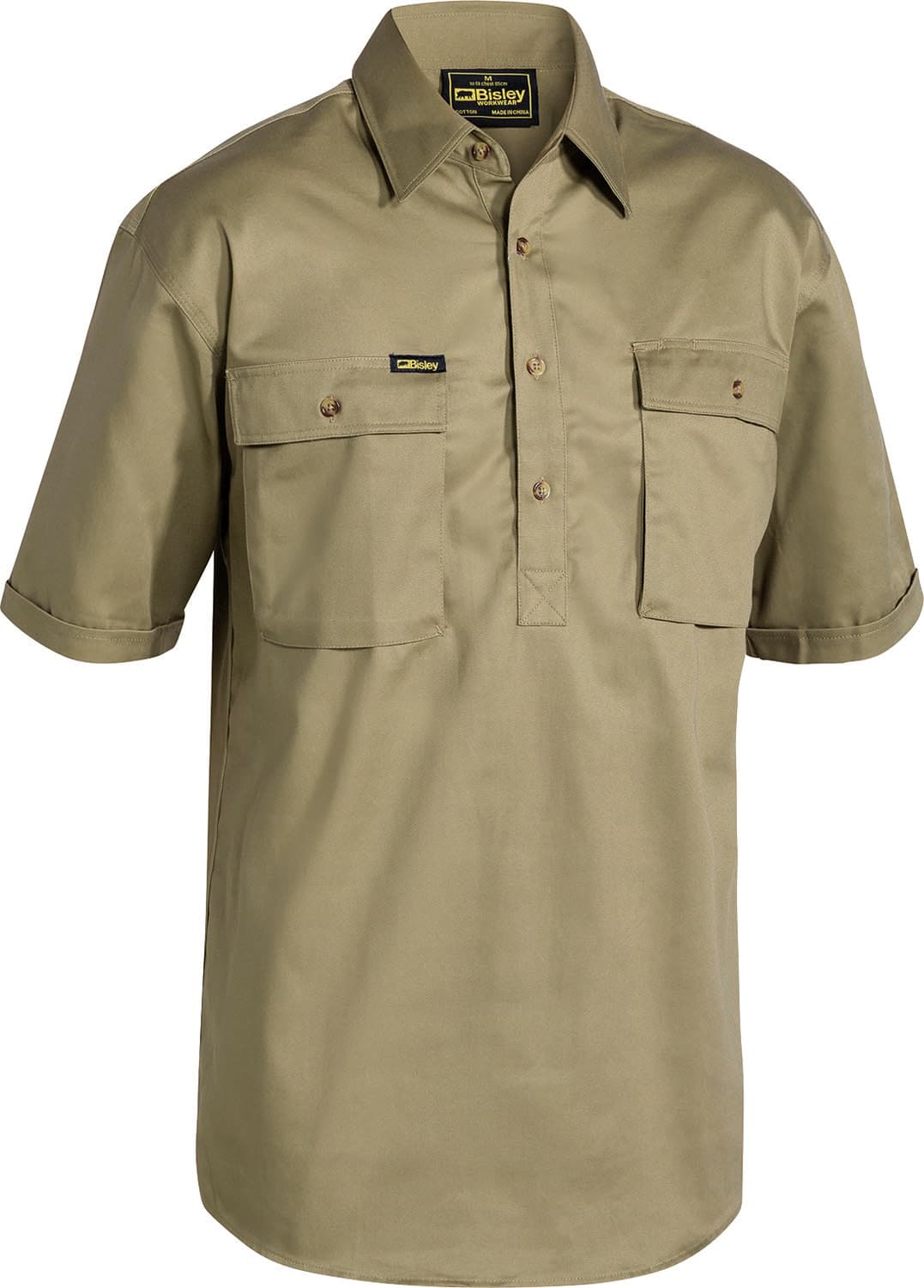 Bisley Closed Front Cotton Drill Shirt