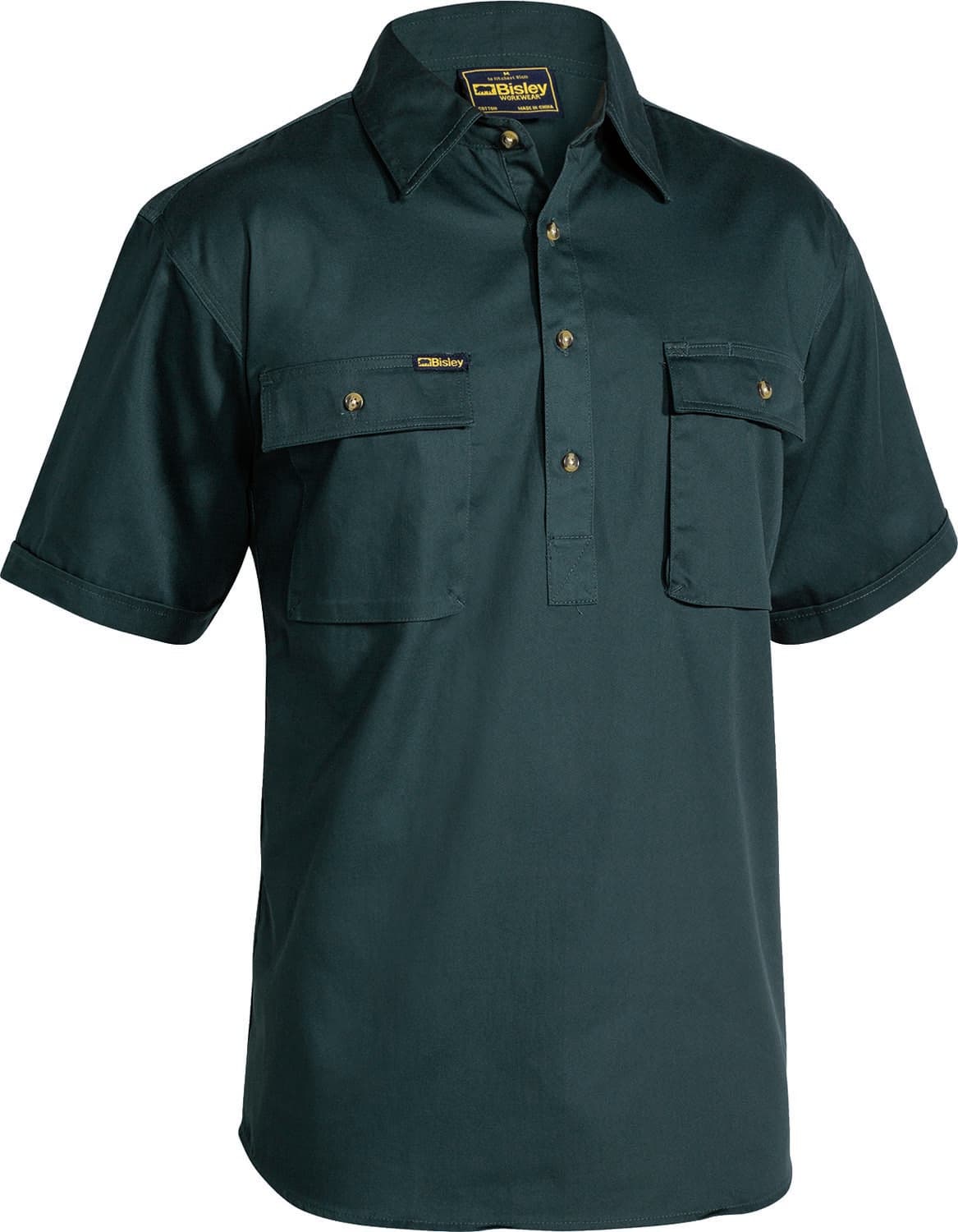 Bisley Closed Front Cotton Drill Shirt_2