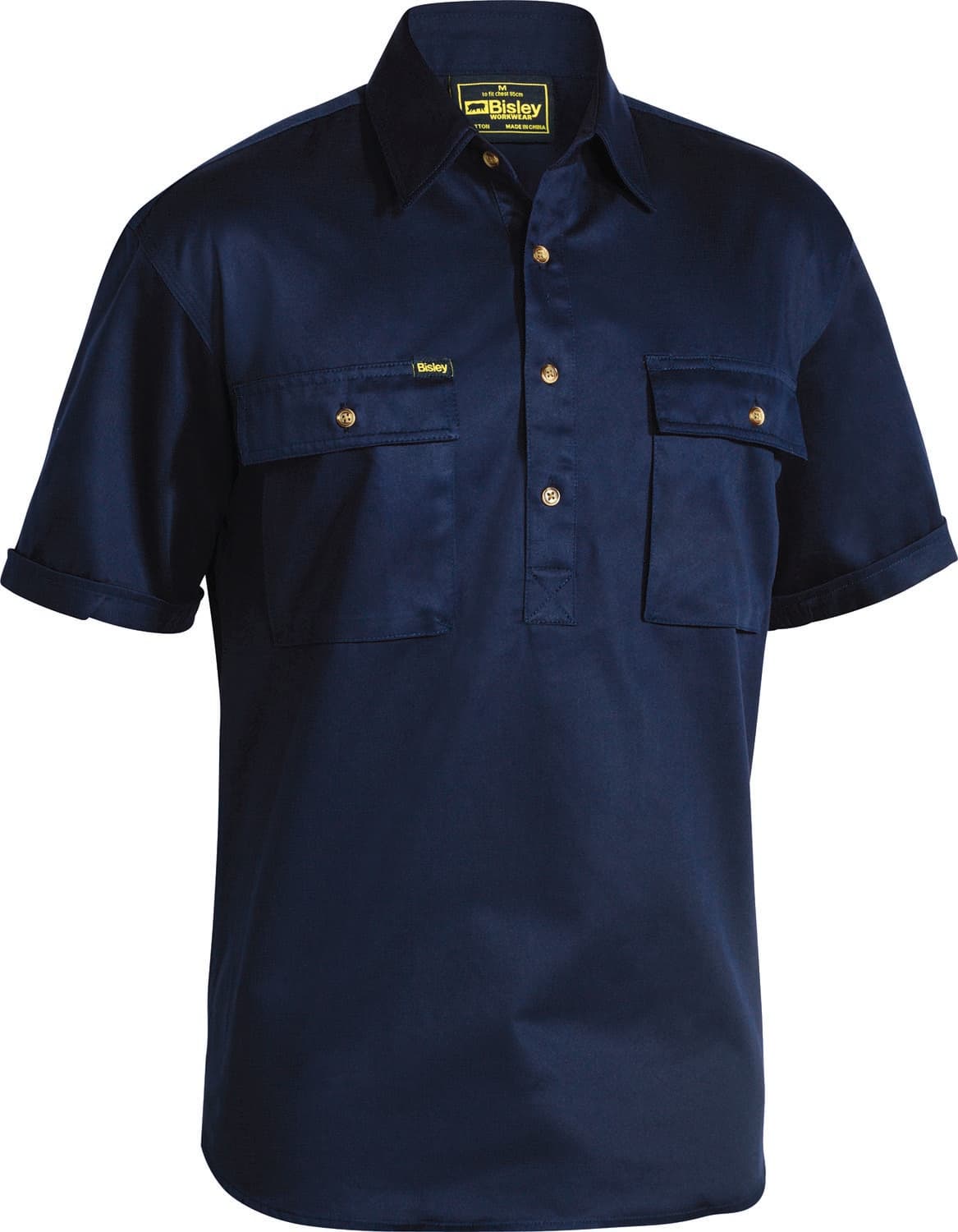 Bisley Closed Front Cotton Drill Shirt_4