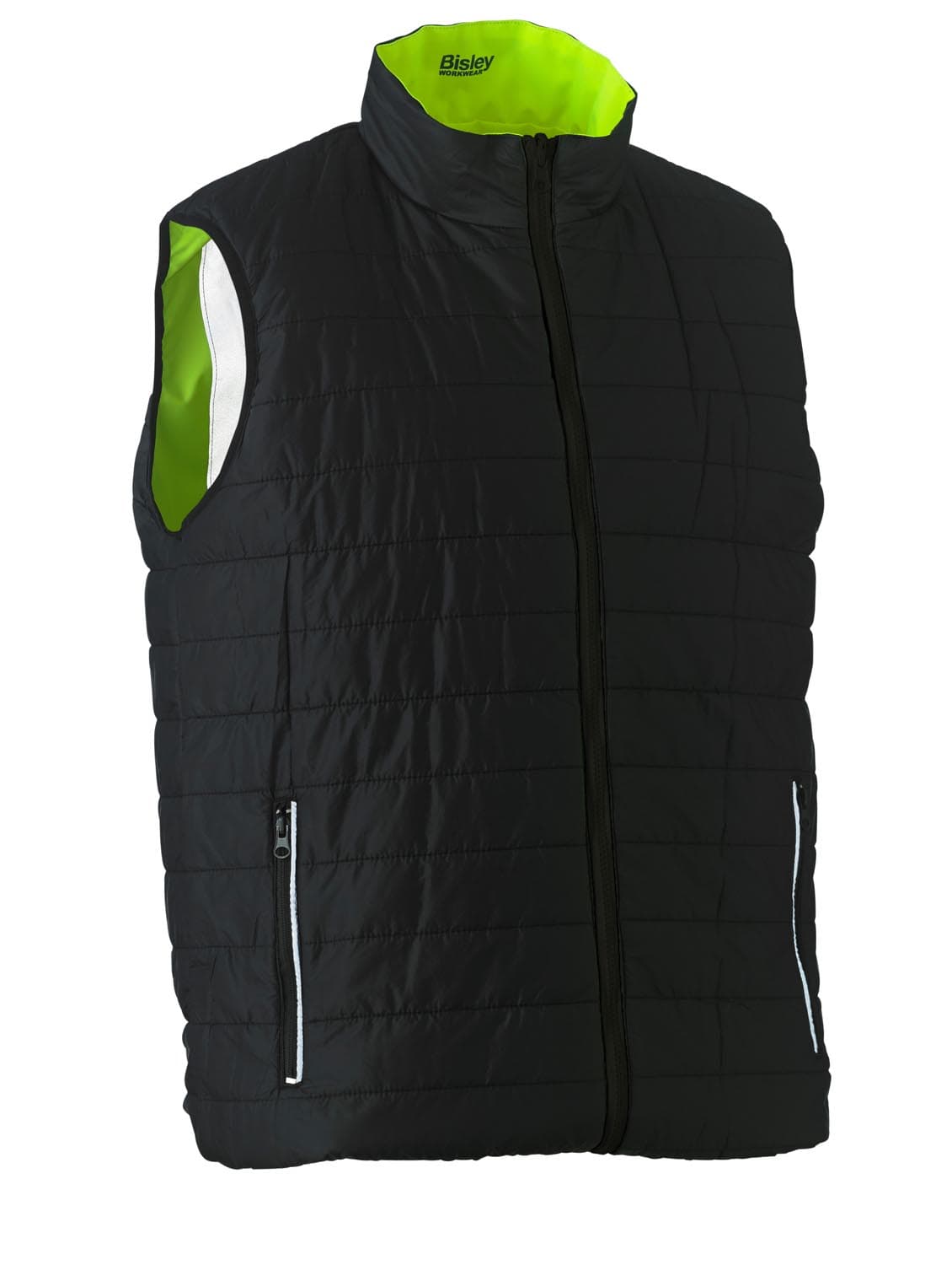 Bisley Taped Hi Vis Reversible Puffer Vest_4