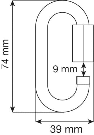 CAMP Oval Quick Link Steel 8 Mm