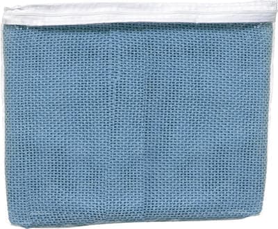 FastAid Blanket, Cellular 100% Cotton, Single Bed, Blue