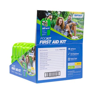 FastAid First Aid Kit, Pockit, Plastic Case_3