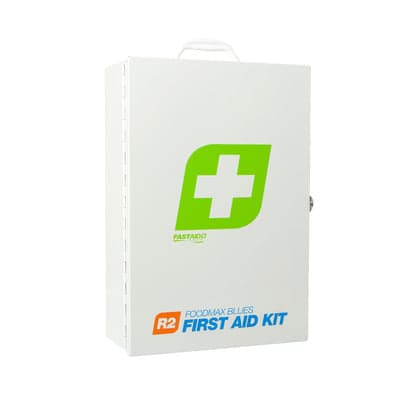 FastAid First Aid Kit, R2, Foodmax Blues Kit, Metal Wall Mount_1