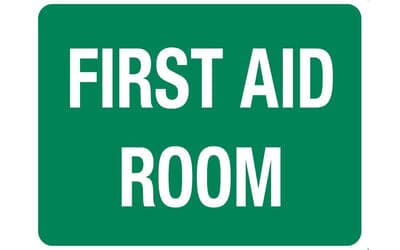 FastAid Sign, First Aid Room, 600 X 450Mm, Poly