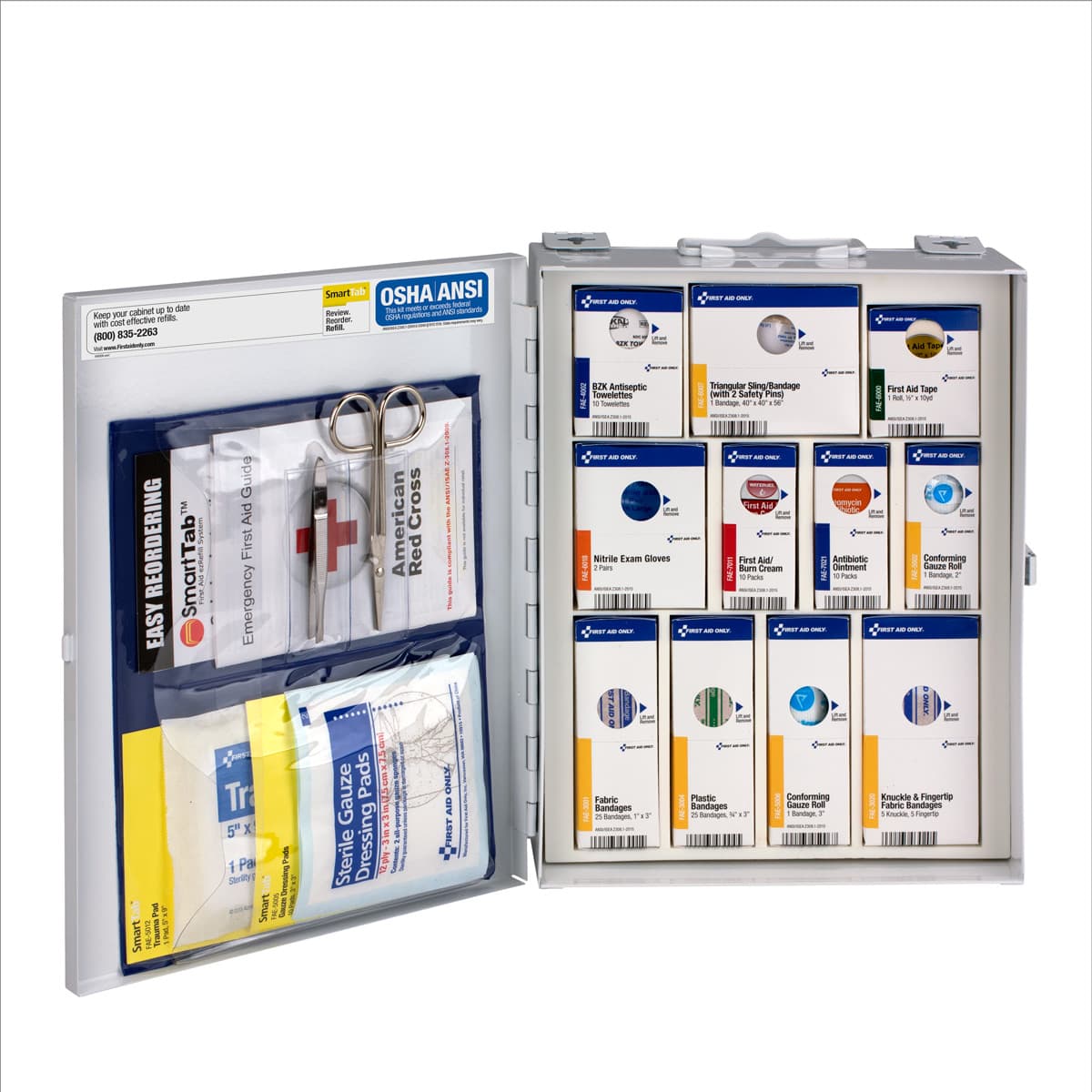 First Aid Only Medium Metal SmartCompliance Cabinet, no Meds