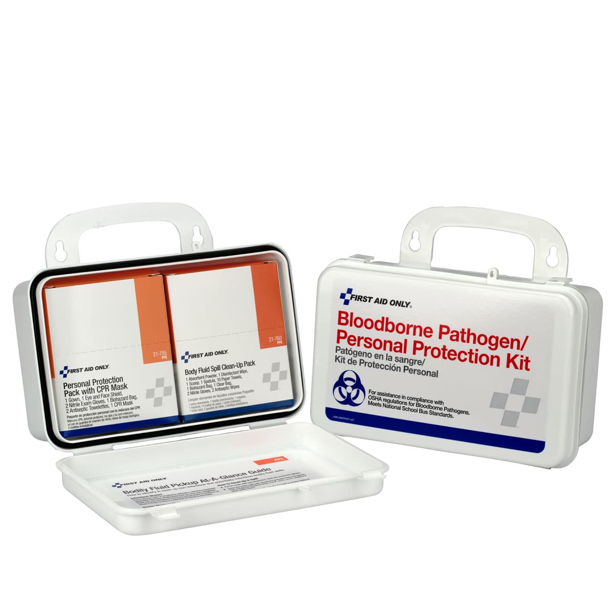 BBP Unitized Spill Clean Up Kit with CPR, Plastic Case