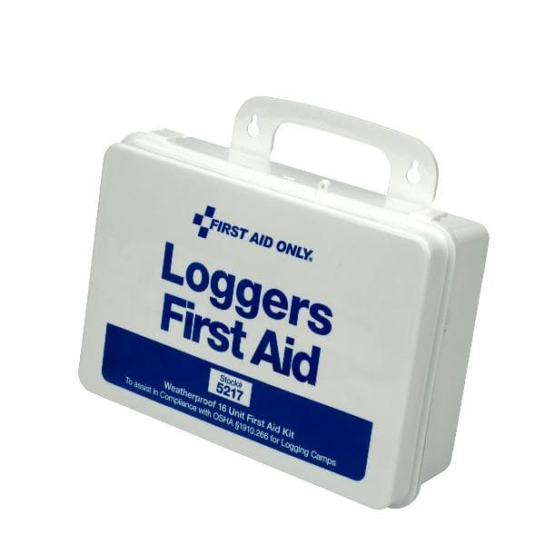 25 Person Loggers First Aid Kit, Plastic Case