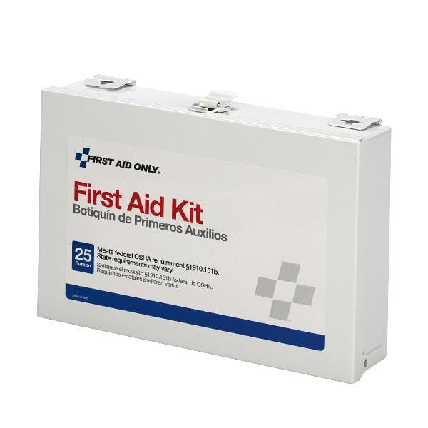 25 Person Contractor's First Aid Kit, Steel