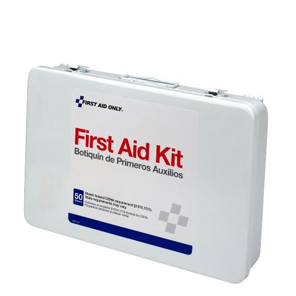 50 Person Vehicle First Aid Kit, Metal Case