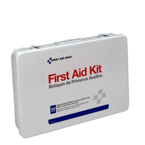 50 Person Vehicle First Aid Kit, Metal Case_1