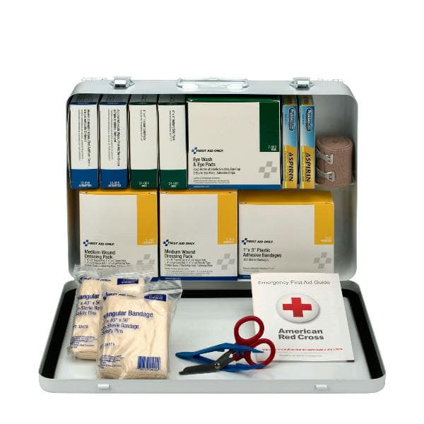 50 Person Vehicle First Aid Kit, Metal Case_4