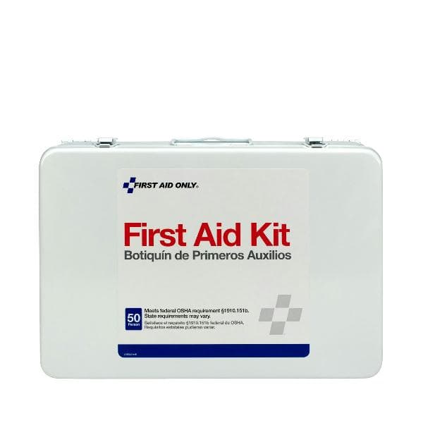 50 Person Vehicle First Aid Kit, Steel, Custom logo_1