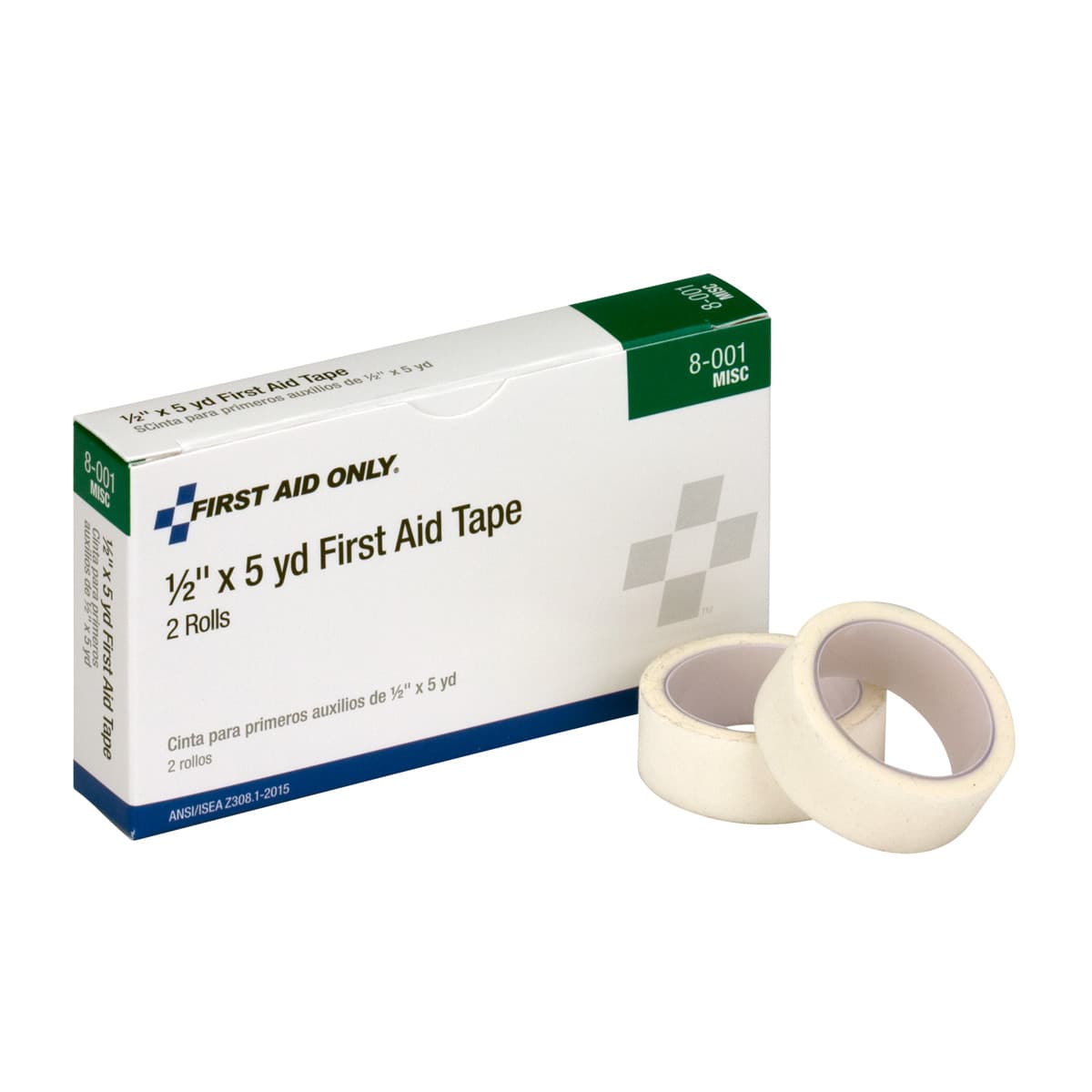 1/2"x5 yd. First Aid Tape, 2/box