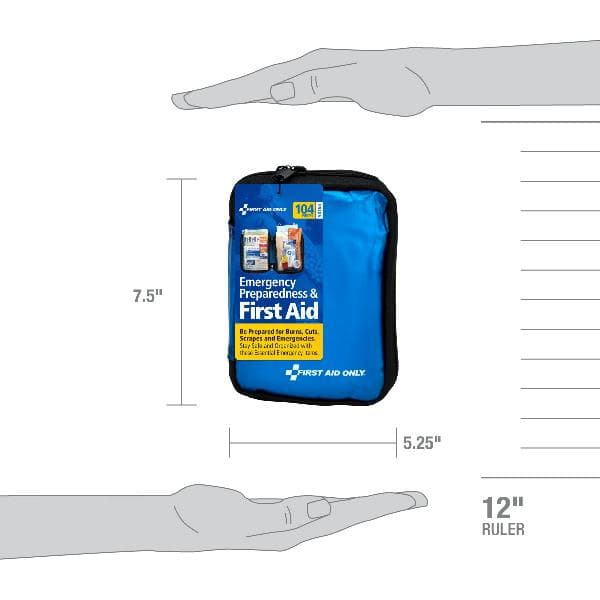 Soft Sided First Aid Kit Plus Emergency Preparedness: 105 Pieces_3