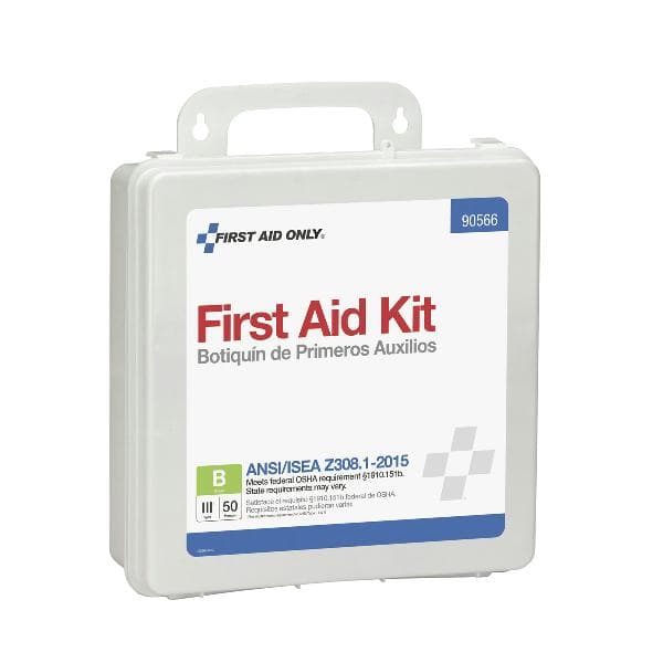 50 Person First Aid Kit, ANSI 2015 Class B, Plastic Case , Custom Logo