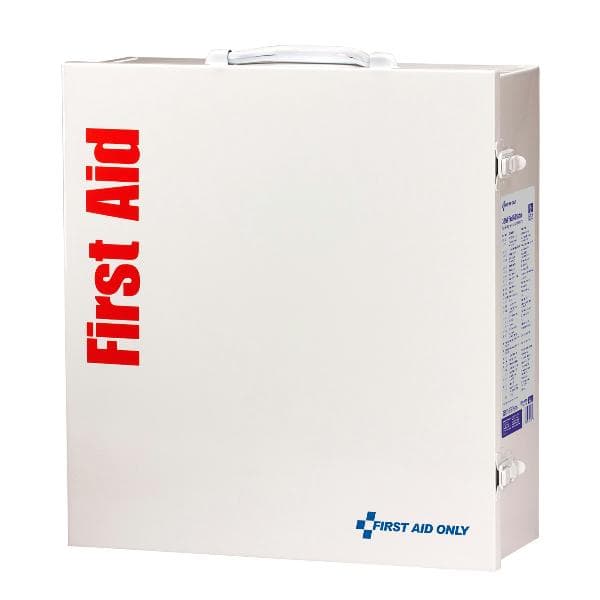 3 Shelf First Aid ANSI 2015 Class B+ Metal Cabinet, with Meds, Custom Logo