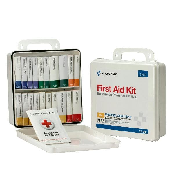 24 Unit First Aid Kit, ANSI 2015 Class A+, Plastic Case_4